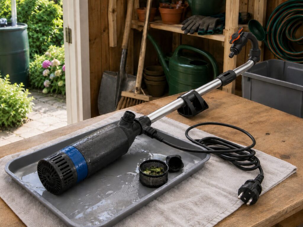 Regenfasspumpe Vergleich 2026: 8 Modelle für Regentonne, IBC und Garten 22 Reinigung und Pflege einer Regenfasspumpe vor der Lagerung
