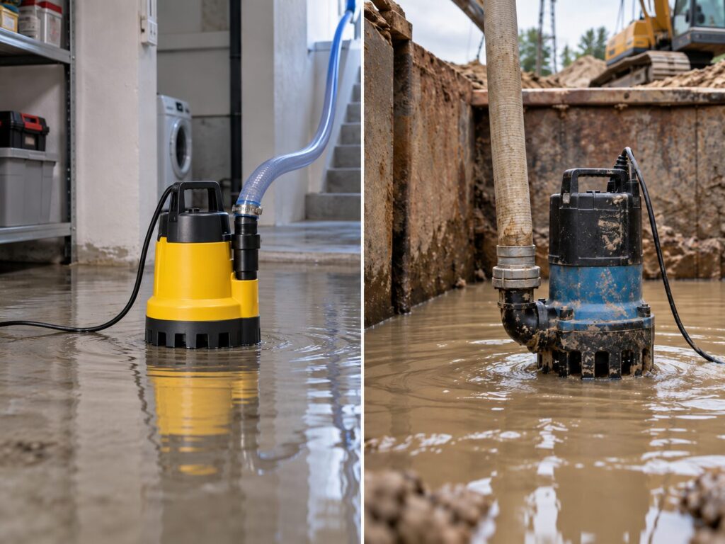 Tauchpumpe & Schmutzwasserpumpe: Welche Pumpe passt zu welchem Einsatz?